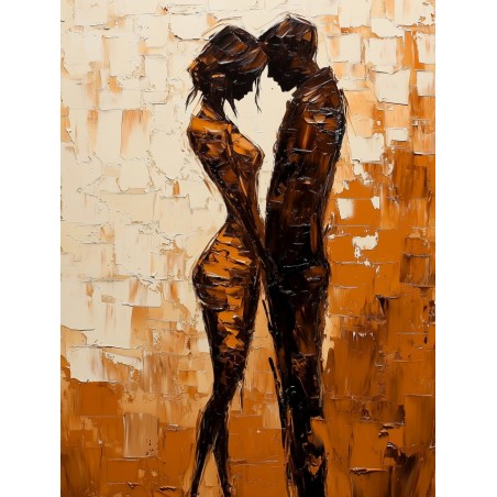  Obraz na płótnie 70x90 cm Para zakochanych