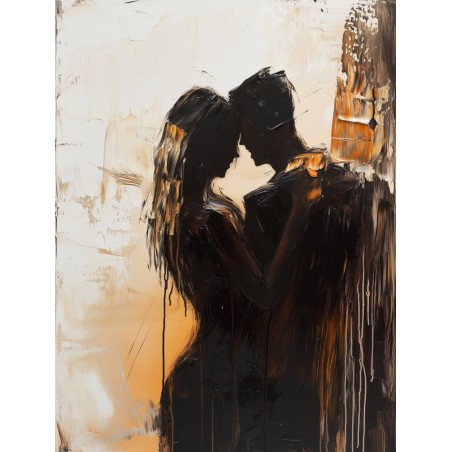  Obraz na płótnie 70x90 cm Para zakochanych