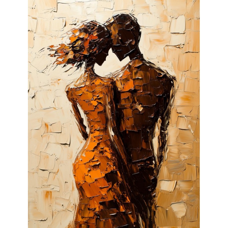  Obraz na płótnie 70x90 cm Para zakochanych