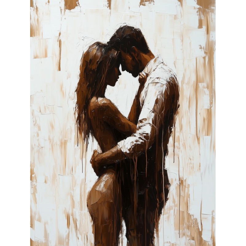  Obraz na płótnie 70x90 cm Para zakochanych