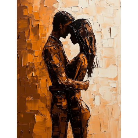  Obraz na płótnie 70x90 cm Para zakochanych