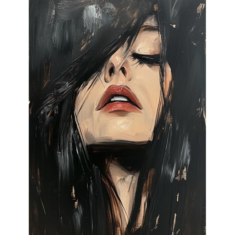  Obraz na płótnie 70x90 cm Portret kobiety