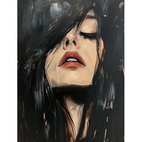  Obraz na płótnie 70x90 cm Portret kobiety