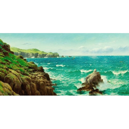  Obraz na płótnie 50x100cm David James Klify morskie