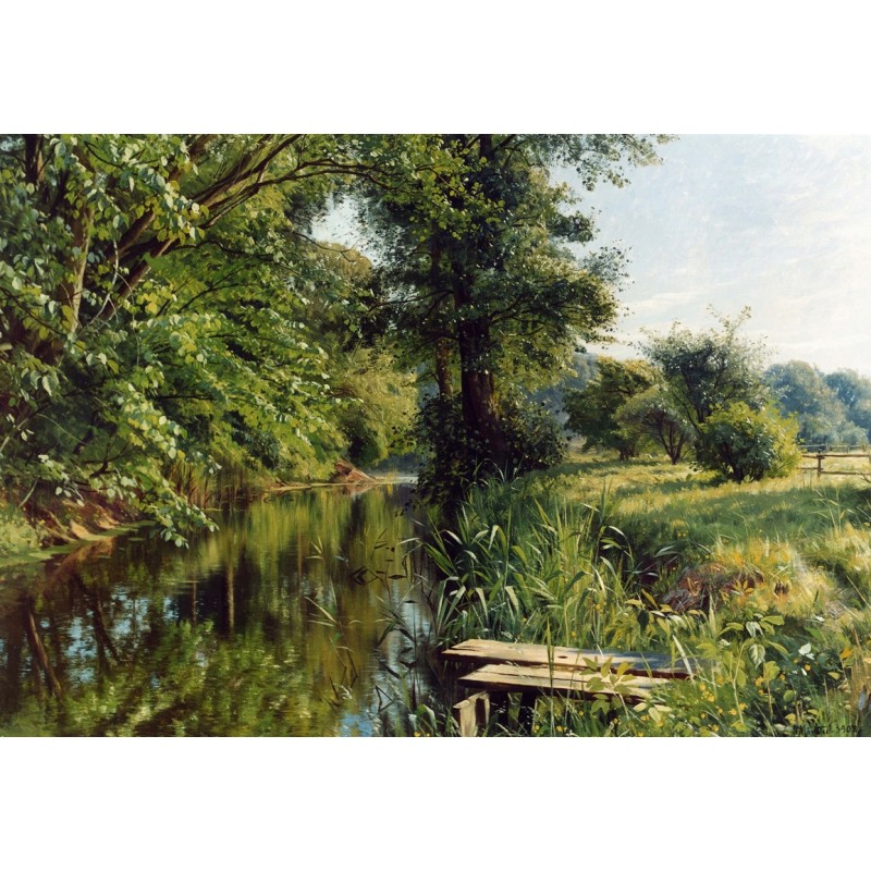  Obraz na płótnie 80x110cm Peder Mork Monsted Wiosenne odbicia