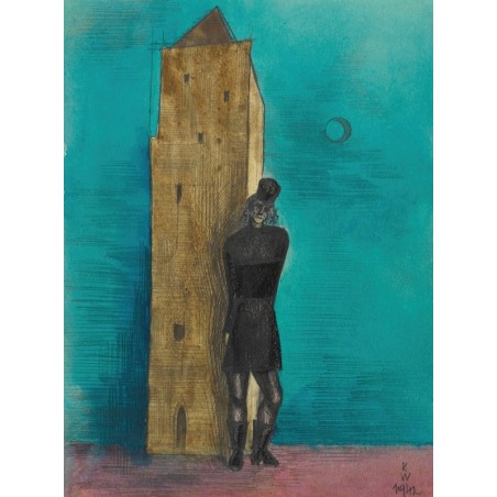  Obraz na płótnie 60x80cm Karl Wiener Wdowa