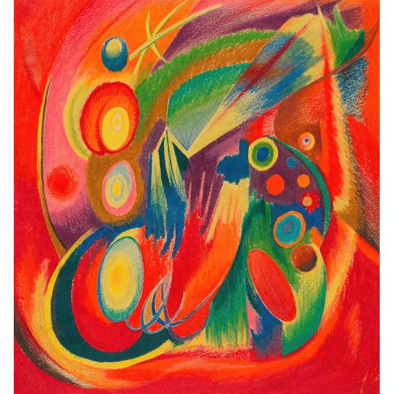  Obraz na płótnie 80x80cm Karl Wiener Gorączka