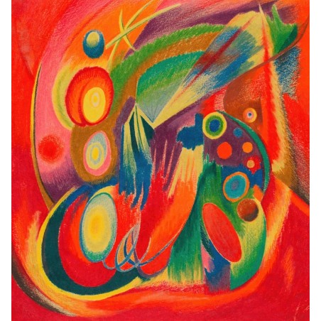  Obraz na płótnie 80x80cm Karl Wiener Gorączka