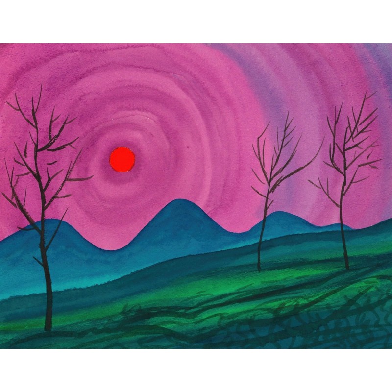  Obraz na płótnie 80x100cm Karl Wiener Krajobraz