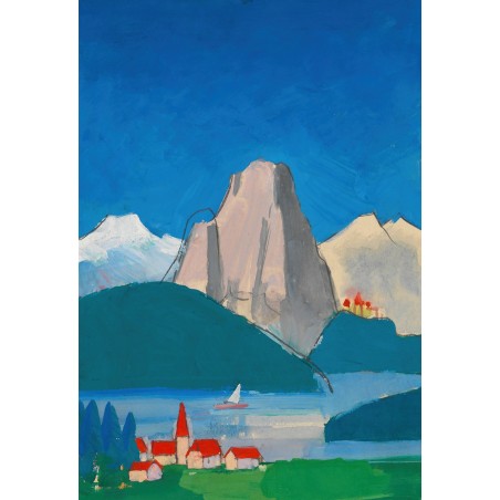  Obraz na płótnie 80x110cm Karl Wiener Krajobraz