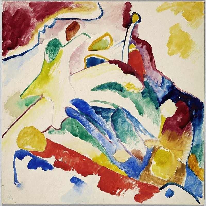  Obraz na płótnie 80x80cm Wassily Kandinsky Szkic do Kompozycji II