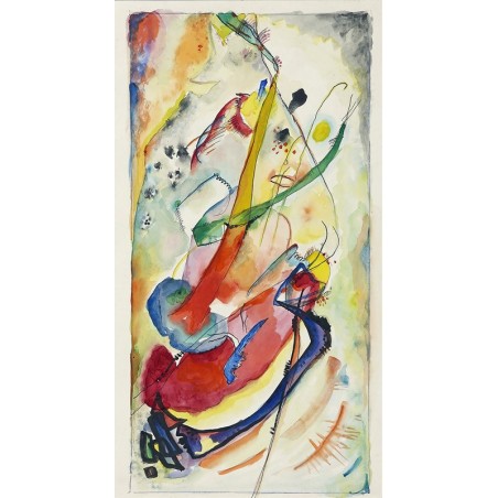  Obraz na płótnie 50x90cm Wassily Kandinsky Szkic do malowidła ściennego dla Edwina R. Campbella nr 1