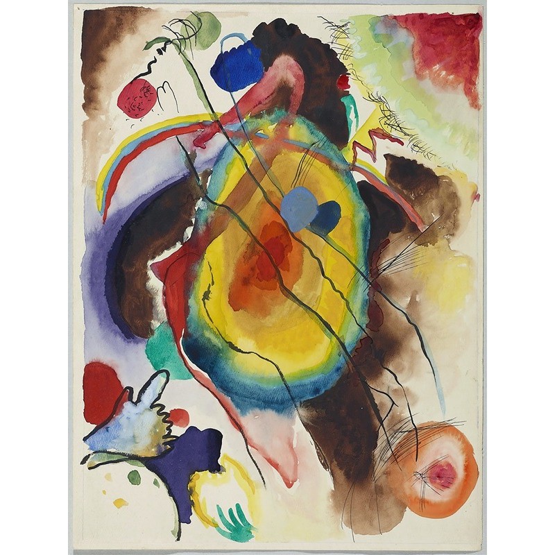  Obraz na płótnie 60x80cm Wassily Kandinsky Szkic do malowidła ściennego dla Edwina R. Campbella
