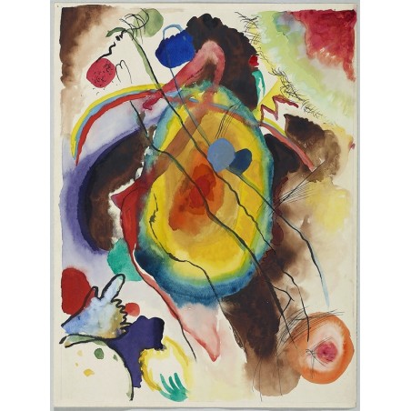  Obraz na płótnie 60x80cm Wassily Kandinsky Szkic do malowidła ściennego dla Edwina R. Campbella