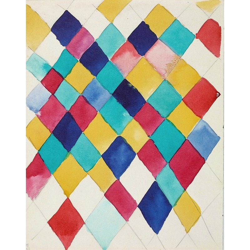  Obraz na płótnie 70x80cm Wassily Kandinsky Studium koloru z rombami