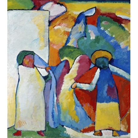  Obraz na płótnie 70x80cm Wassily Kandinsky Improwizacja 6 Afrykańska