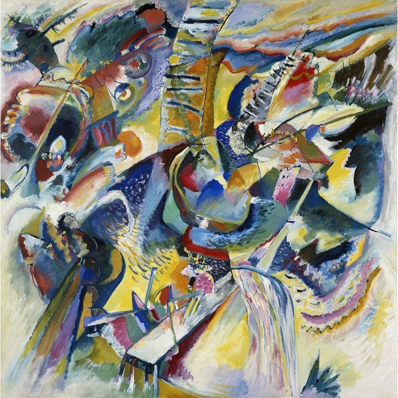  Obraz na płótnie 80x80cm Wassily Kandinsky Improwizacja Wąwóz