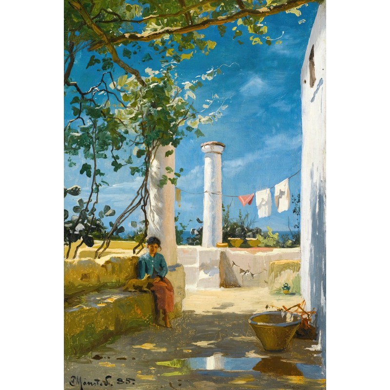  Obraz na płótnie 80x120cm Peder Mork Monsted Lato na Capri