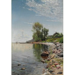  Obraz na płótnie 80x110cm Peder Mork Monsted Widok wybrzeża