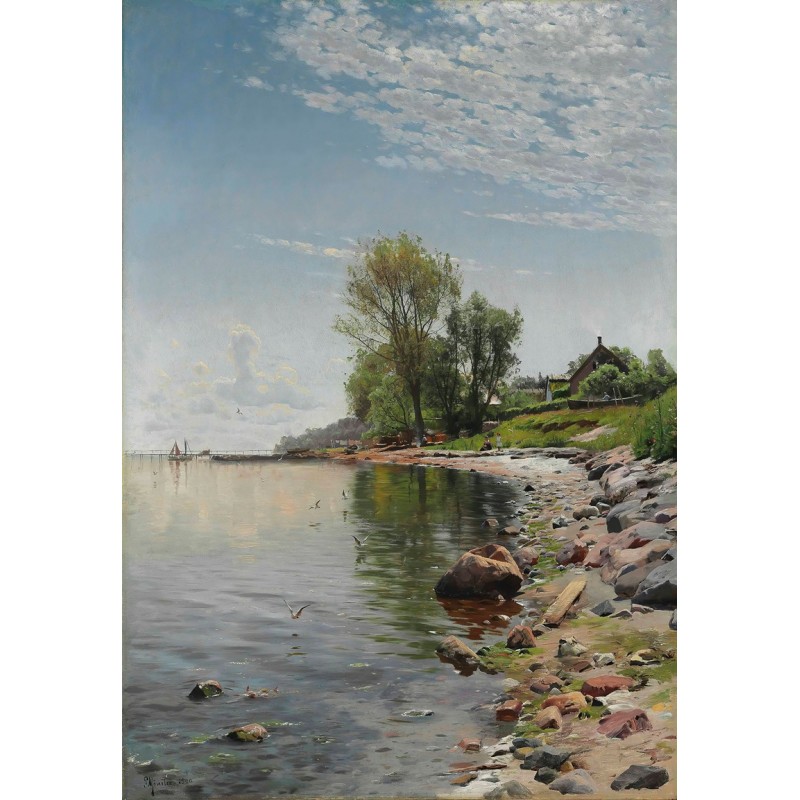  Obraz na płótnie 80x110cm Peder Mork Monsted Widok wybrzeża