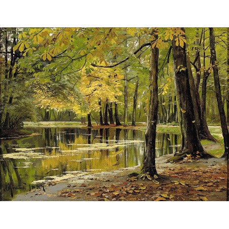  Obraz na płótnie 80x100cm Peder Mork Monsted Jesienny pejzaż