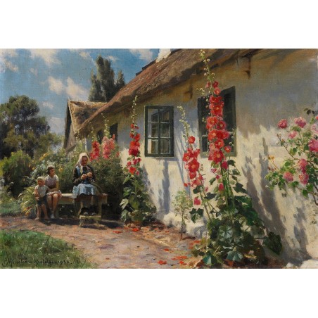  Obraz na płótnie 80x110cm Peder Mork Monsted Letni dzień w Herfølge