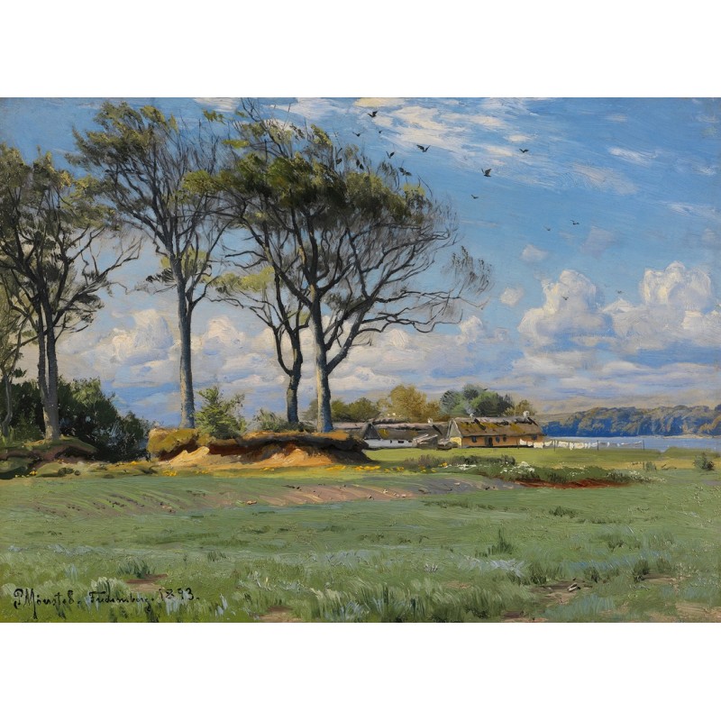  Obraz na płótnie 80x100cm Peder Mork Monsted Wiosenny pejzaż