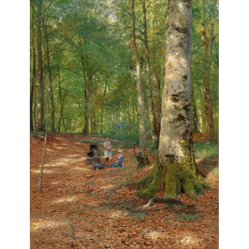  Obraz na płótnie 80x100cm Peder Mork Monsted Leśna polana