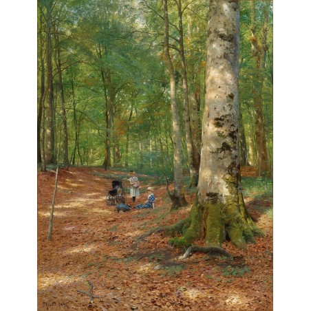  Obraz na płótnie 80x100cm Peder Mork Monsted Leśna polana