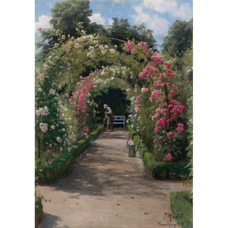  Obraz na płótnie 80x110cm Peder Mork Monsted W ogrodzie