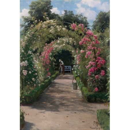  Obraz na płótnie 80x110cm Peder Mork Monsted W ogrodzie