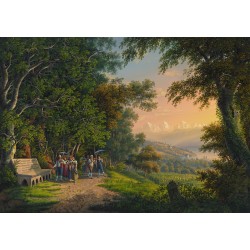  Obraz na płótnie 80x110cm Johann Heinrich Bleuler the Younger Widok na Jungfrau