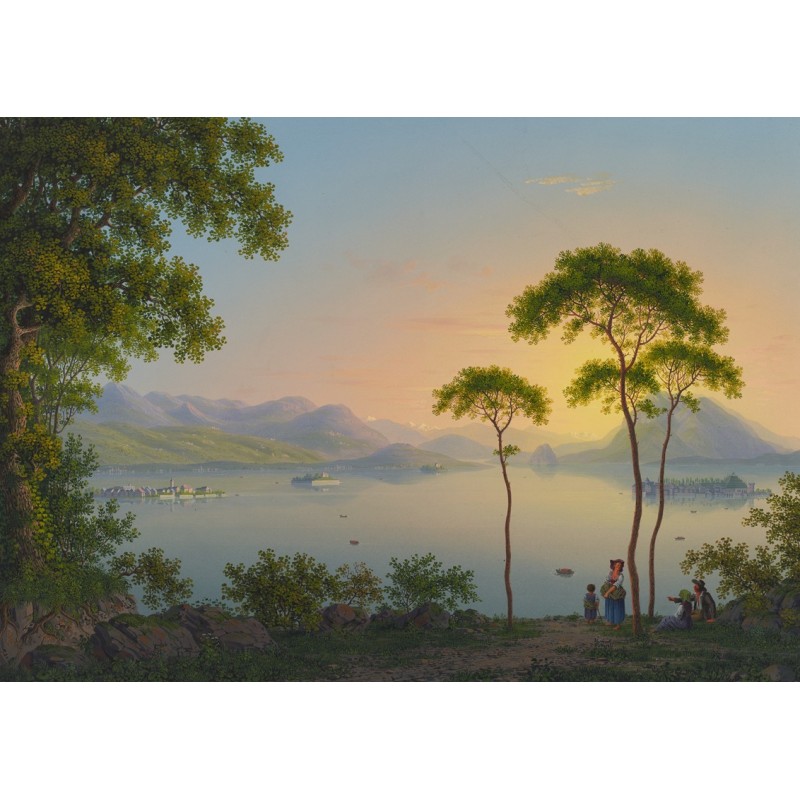 Obraz na płótnie 80x110cm Johann Heinrich Bleuler the Younger Wyspy Boromee
