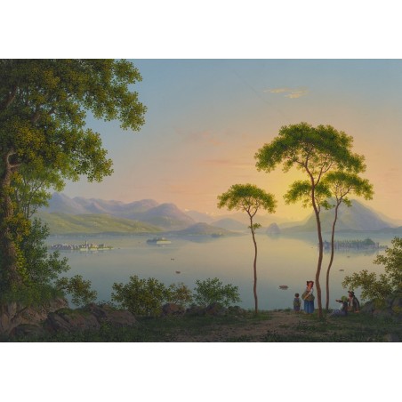  Obraz na płótnie 80x110cm Johann Heinrich Bleuler the Younger Wyspy Boromee