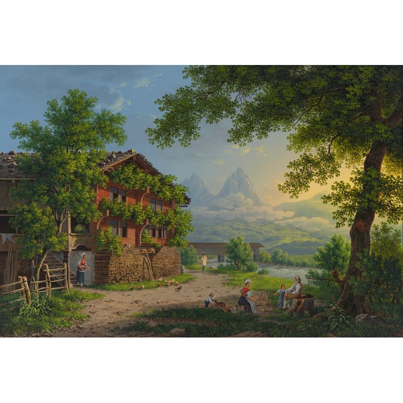  Obraz na płótnie 80x120cm Johann Heinrich Bleuler the Younger Most Muota