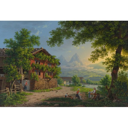  Obraz na płótnie 80x120cm Johann Heinrich Bleuler the Younger Most Muota