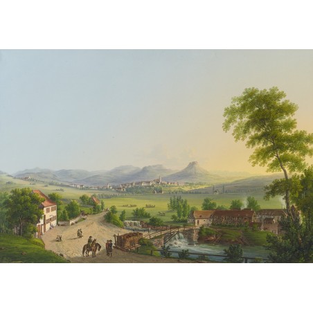  Obraz na płótnie 80x110cm Johann Heinrich Bleuler the Younger Hechingen i Hohenzollern