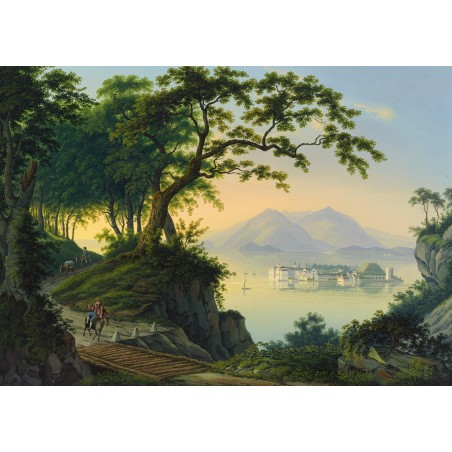  Obraz na płótnie 80x110cm Johann Heinrich Bleuler the Younger Isola Bella nad jeziorem Maggiore