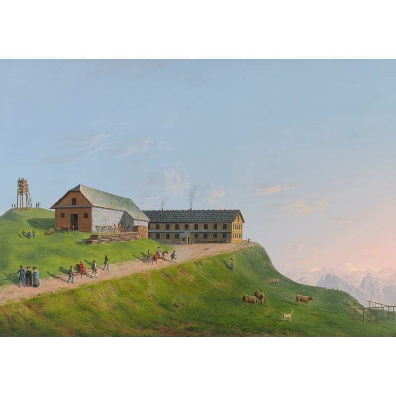  Obraz na płótnie 80x110cm Johann Heinrich Bleuler the Younger Rigi