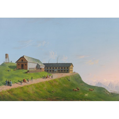  Obraz na płótnie 80x110cm Johann Heinrich Bleuler the Younger Rigi