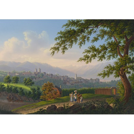  Obraz na płótnie 80x110cm Johann Heinrich Bleuler the Younger Lozanna