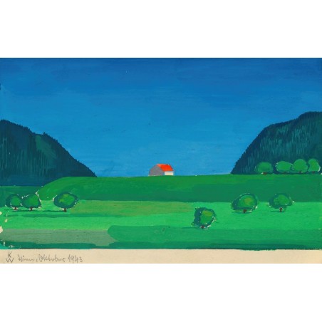  Obraz na płótnie 80x120cm Karl Wiener Krajobraz