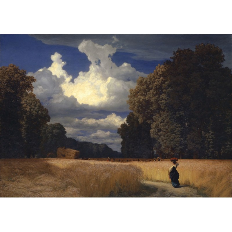  Obraz na płótnie 80x110cm Robert Zünd Żniwa