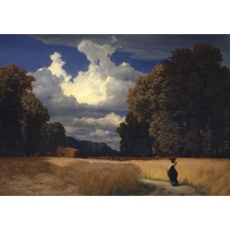  Obraz na płótnie 80x110cm Robert Zünd Żniwa