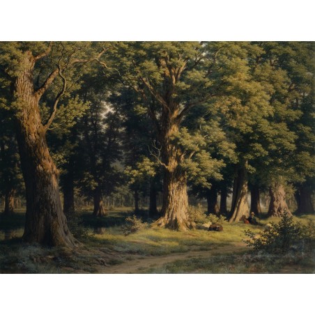 Obraz na płótnie 80x100cm Robert Zünd Gaj w pobliżu Lucerny