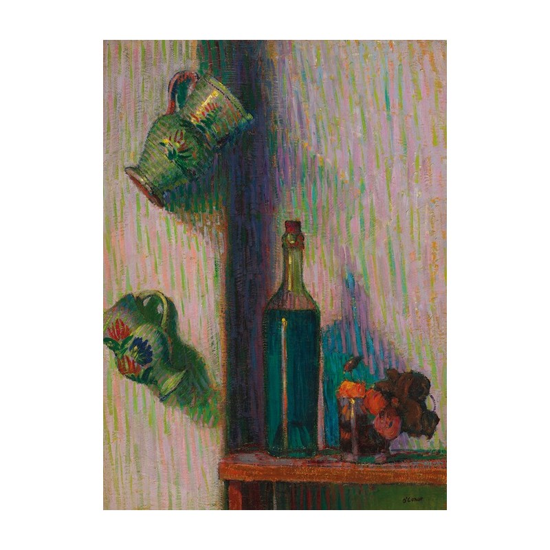  Obraz na płótnie 50x70cm Roderic O'Conor Kwiaty butelka i dwa dzbany