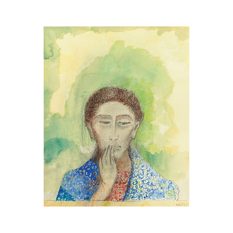  Obraz na płótnie 50x60cm Odilon Redon Cisza