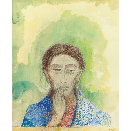  Obraz na płótnie 50x60cm Odilon Redon Cisza