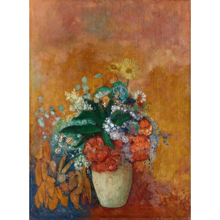  Obraz na płótnie 50x70cm Odilon Redon Wazon z kwiatami