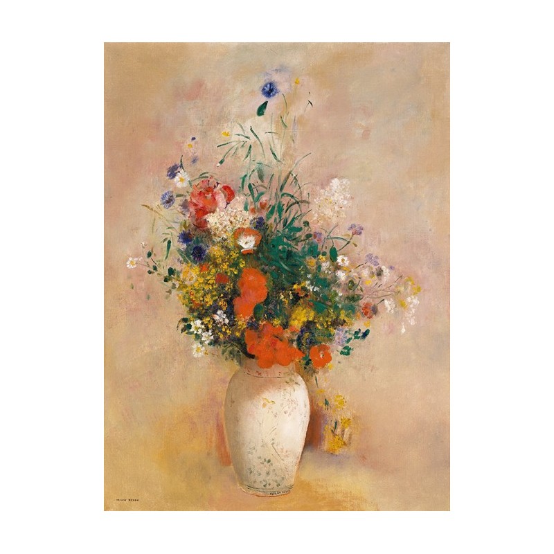  Obraz na płótnie 50x70cm Odilon Redon Wazon z kwiatami